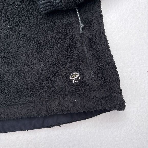 Mountain Hardwear Fleece Jacket Womens‎ Medium Black Sherpa Wind Stopper Hiking - Picture 6 of 12